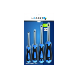 KIT SCREWDRIVERS PHILLIPS SLOT FEATURES MAGNETIC 4PCS